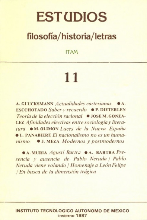 No. 11 Invierno 1987