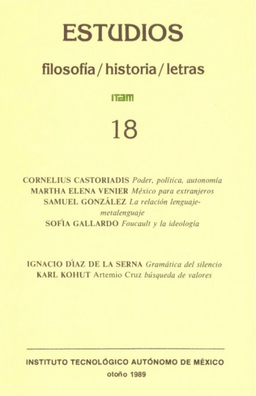 No. 18 Otoño 1989